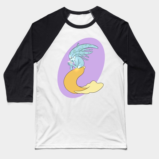 Cute Mermaid Baseball T-Shirt by JXG
